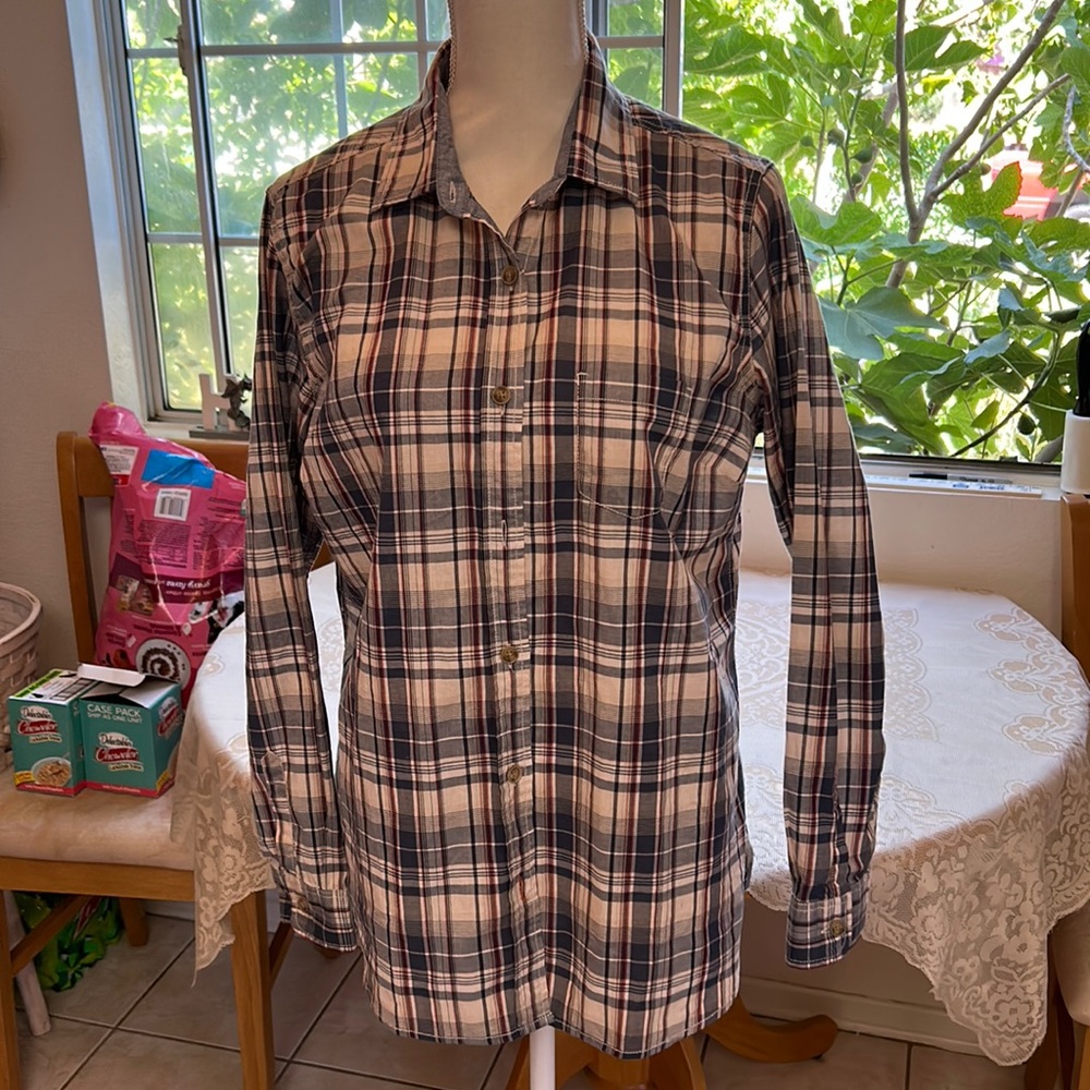 Original Weatherproof Vintage Long Sleeve Button Blouse Large Women’s
